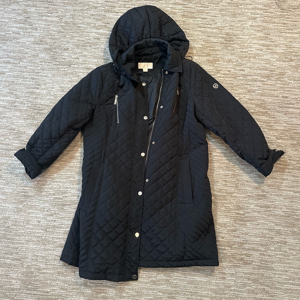 Michael Kors Quilted Hooded Jacket XL